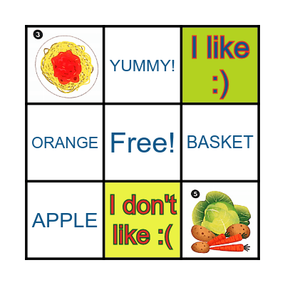 Food! Bingo Card