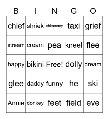 Unit 29 Extended Code Bingo Card