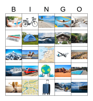 Le tourisme et les vacances Bingo Card