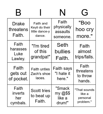 Faith Bingo Card