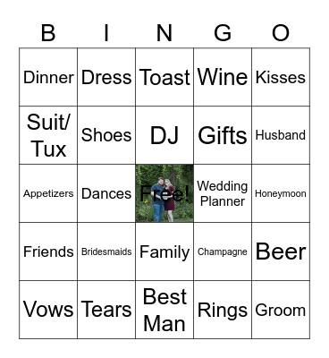 Great Scott They're Tying the Knot! Bingo Card