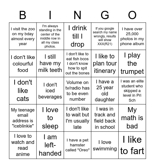 How Well Do You Know Your Colleagues? Bingo Card