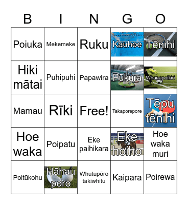 Taumāhekheke o te Ao 2020 Bingo Card