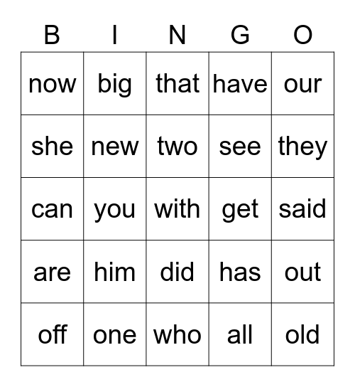 Bingo week 10 Bingo Card