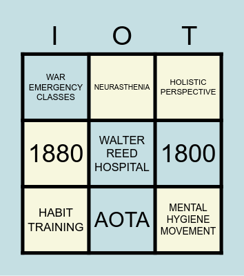 [MEDIUM] Bing-OT Bingo Card