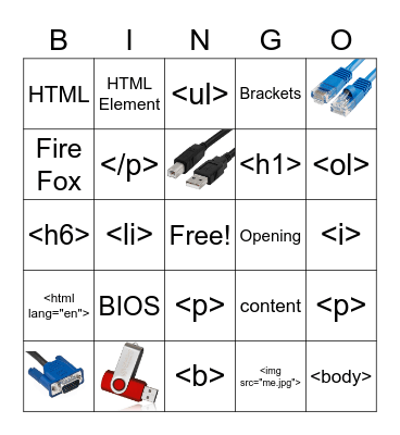 Programming Bingo! Bingo Card