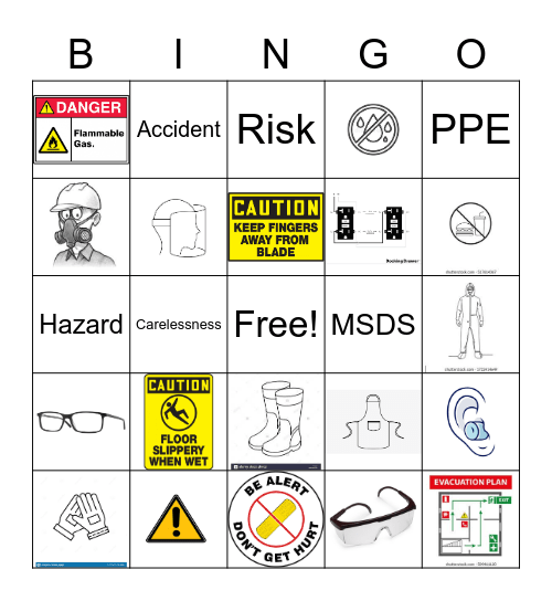 Agriscience Safety Bingo Card