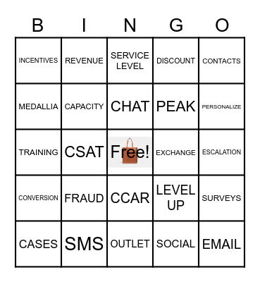 Leadership Team Bingo Card