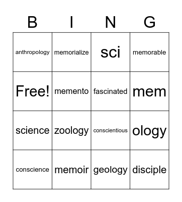 Untit Bingo Card