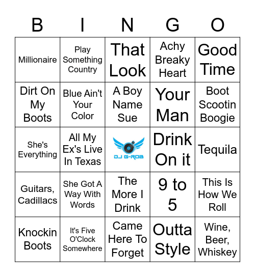 Now Ain't That Country! Bingo Card