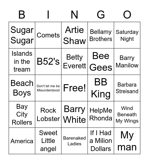 Bingo Game 2 Bingo Card