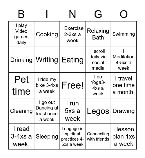 Happy Bingo Card