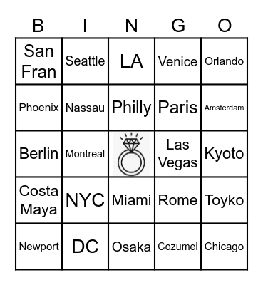 BRIDAL BINGO Card