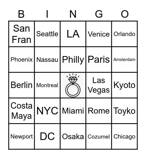 BRIDAL BINGO Card