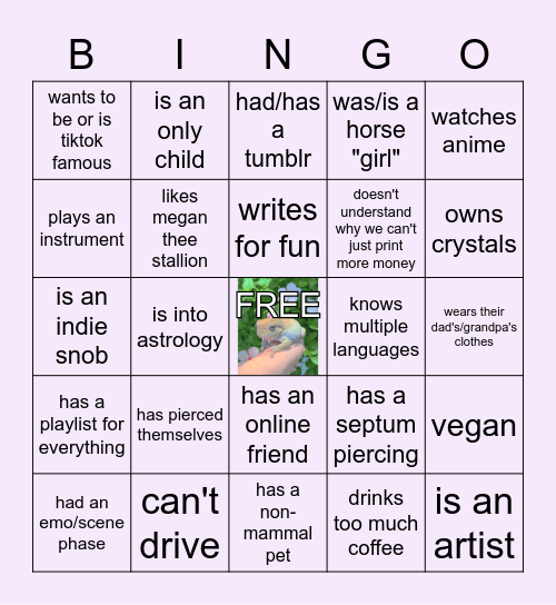 ✨QQMP Reveal 🤠✨ Bingo Card