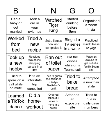 Pollination Bingo Card