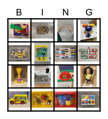 Preschool Bingo! Bingo Card