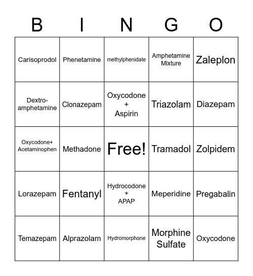 Osvaldo Bingo Card