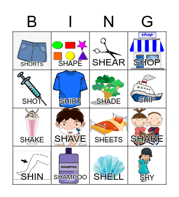INITAL-SH Bingo Card