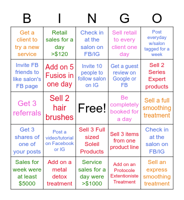 Omar's Bingo Card
