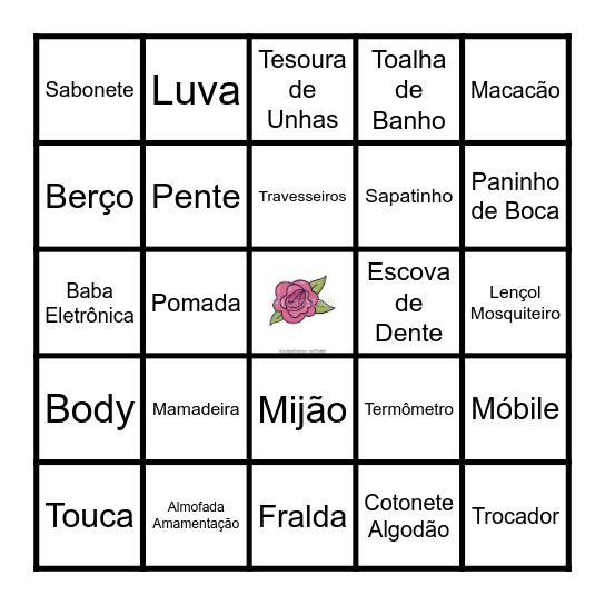 𝐁𝐢𝐧𝐠𝐨 𝐝𝐚 𝐌𝐚𝐫𝐢𝐚 𝐅𝐥𝐨𝐫 Bingo Card