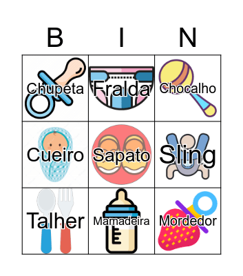 BABY SHOWER LOTERIA Bingo Card