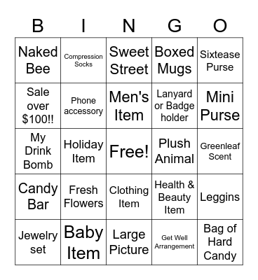 Volunteer Bingo Card