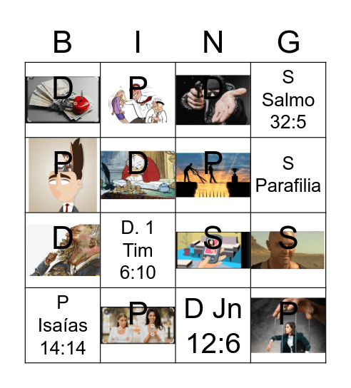 Galindo Bingo Card