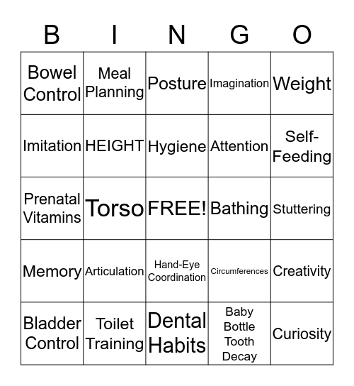 PCD      5.01 Key Terms Bingo Card