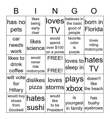 CCC Bingo Card