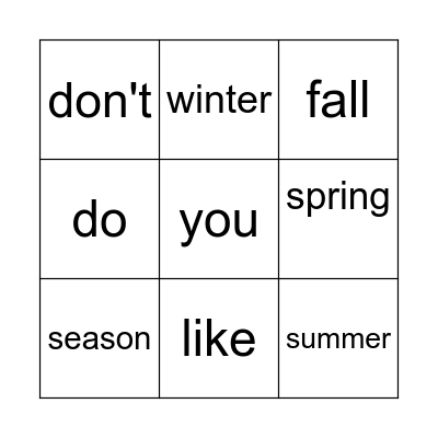 starter unit Bingo Card