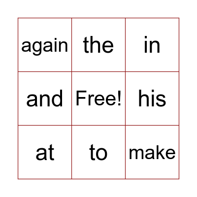 Toothbrush Time Bingo Card