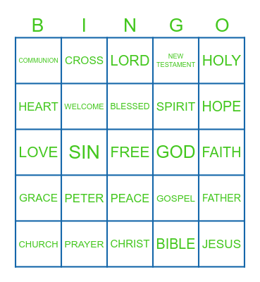 FBC Bingo Card