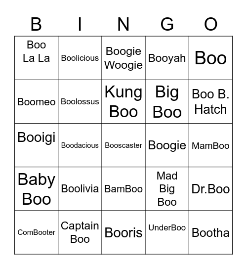 Micbot ROUND 1 Boo edition Bingo Card