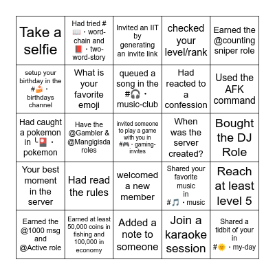 MSU-IIT HANGOUT SPOT Bingo Card