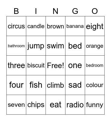 повтор 2 класс вариант 2 Bingo Card