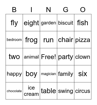 2 класс повтор вариант 3 Bingo Card