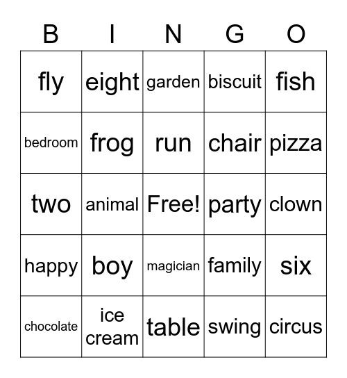 2 класс повтор вариант 3 Bingo Card