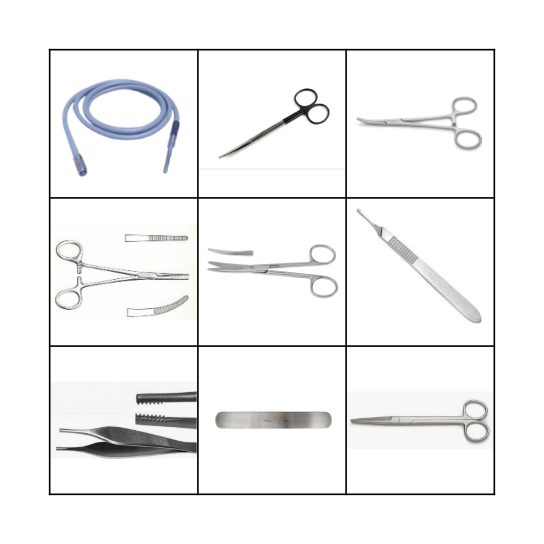 Periop-Instrument Bingo Card