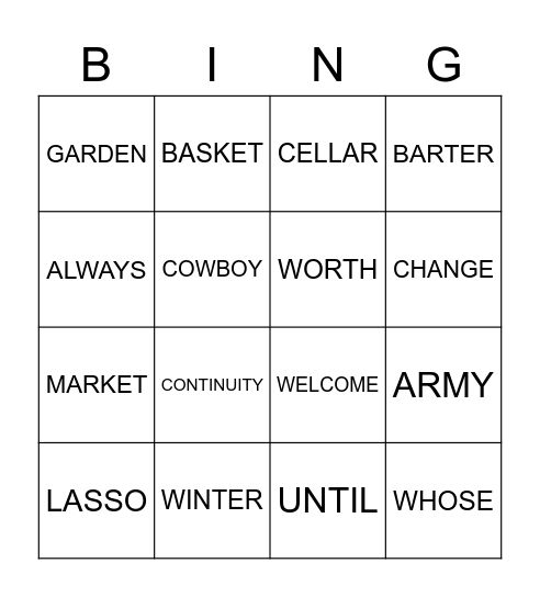 BINGO SPELLING WEEK 9 TERM 3 Bingo Card