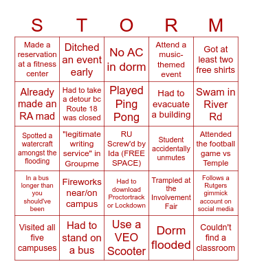 Week 1 and 2: New Swimming Pools Just Dropped Bingo Card