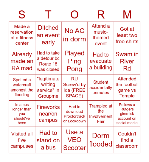 Week 1 and 2: New Swimming Pools Just Dropped Bingo Card