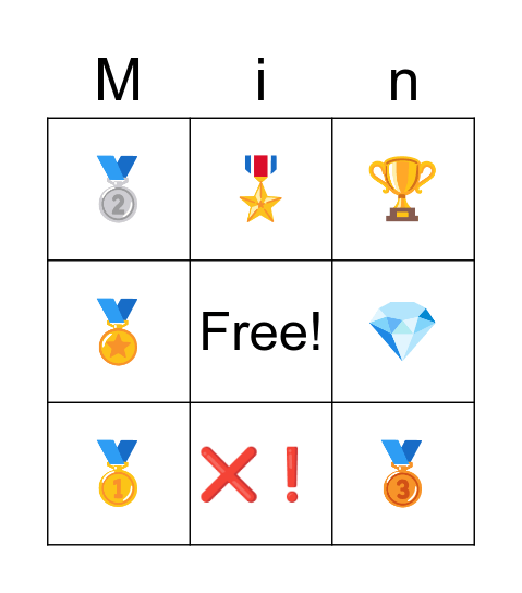 Play Minecraft Bingo Card