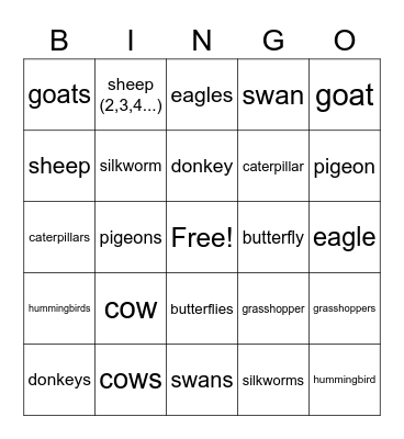 Was the (noun) (adj)er/more (adj) than the (noun)? Were the (nouns) (adj)er/more (adj) than the (nouns)? Bingo Card