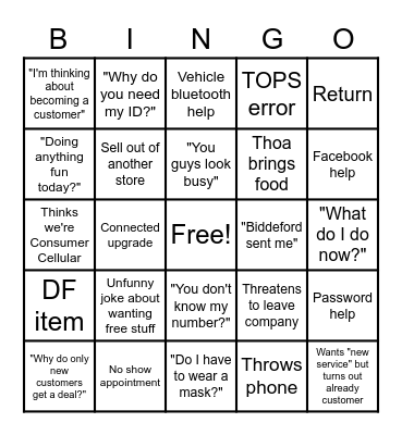 BINGO Card