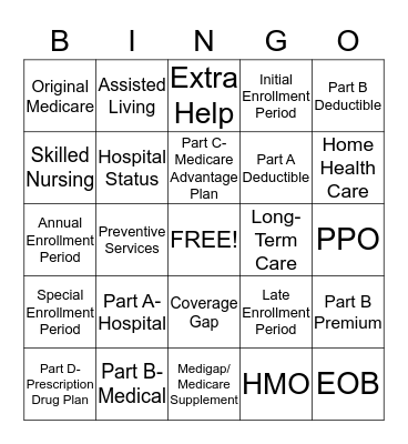 Hunt Insurance Solutions Bingo Card