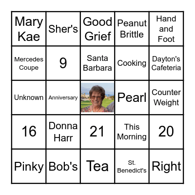 Happy Birthday Mom, Mary, Mimi ! Bingo Card