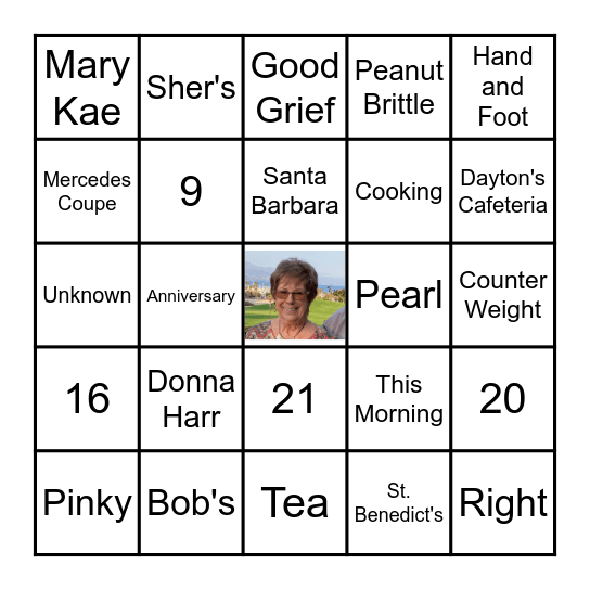 Happy Birthday Mom, Mary, Mimi ! Bingo Card