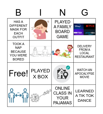 COVID-19 BINGO Card