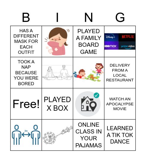 COVID-19 BINGO Card